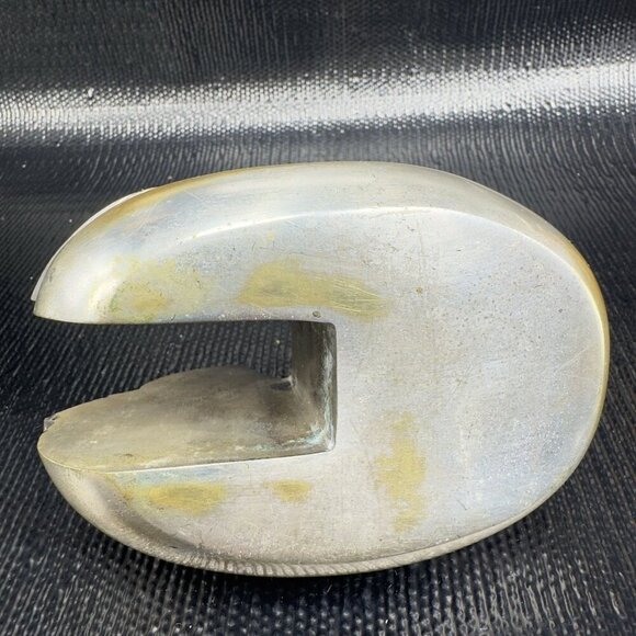 Antique Meiji Period Single Japanese Screen Holder Mandarin Duck Bird Gilt Heavy - Picture 5 of 11